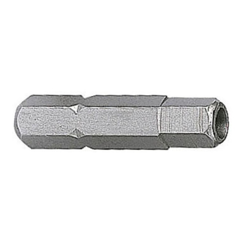 Kraftwerk 1/4" Innensechskant-Bit 25mm 3mm mit Bohrung, 5 Stk
