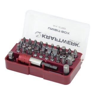 Kraftwerk 1/4" UNIBIT-Box/Universal-Bitsatz, 33-tlg.