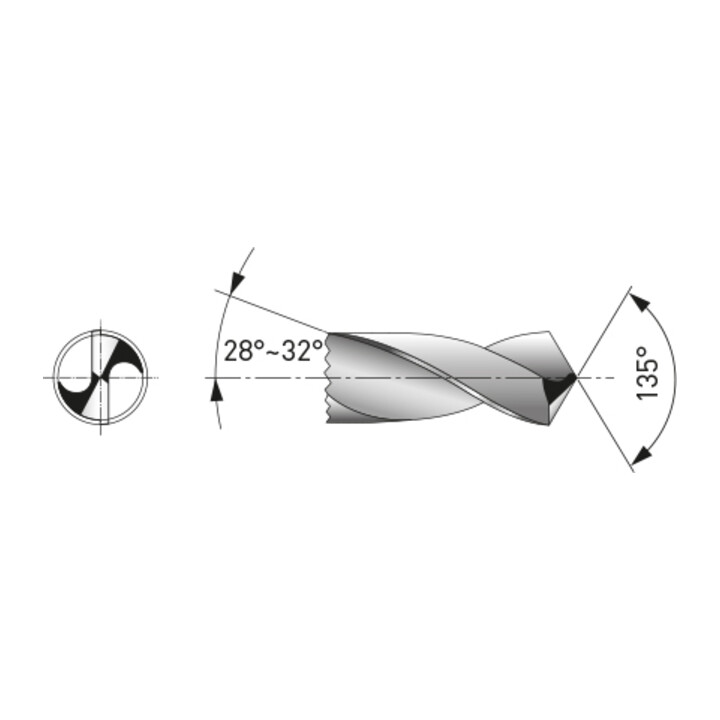 Kraftwerk 2 Spiralbohrer HSS-G DIN 338 Typ N 4.2 mm