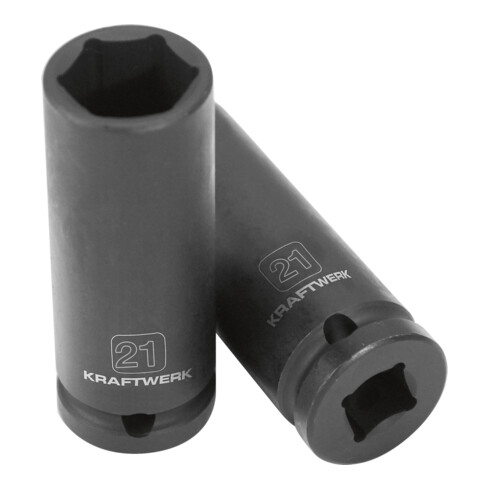 Kraftwerk 3/4" Tiefe Schlag-Stecknuss 21 mm