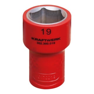 Kraftwerk 3/8" Elektriker Stecknuss 19 mm VDE