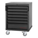 Kraftwerk 8-Element-Schrankwand mit Vierkantlochwand Länge 3819 mm 2824 mm Inox Arbeitsplatte-4