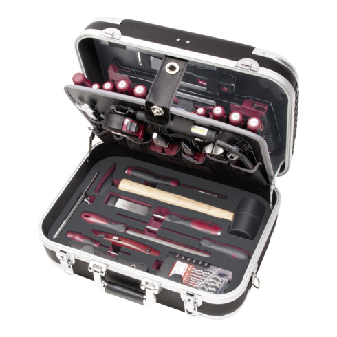 Kraftwerk ABS-Werkzeugkoffer B140 für Schreiner, 112-tlg.