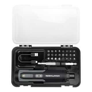 Kraftwerk Akku-Bit-Stabschrauber Satz 3.6V mit USB-C,1/4", 28-tlg.