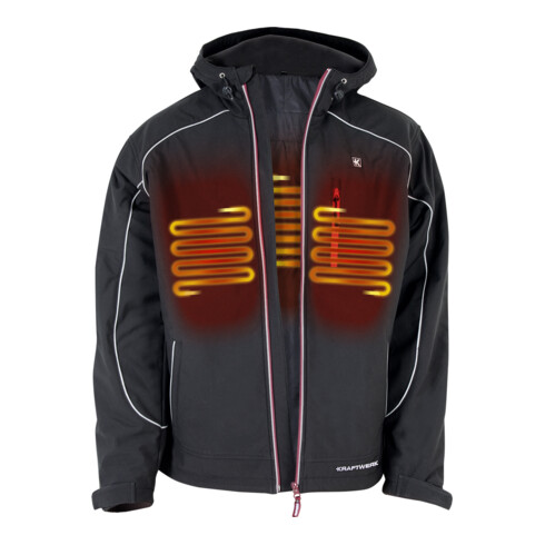 Kraftwerk Akku-Heizjacke 12 V Li-Poly XL