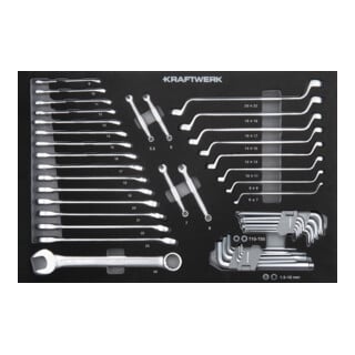 Kraftwerk Anneau à fourche / Insert anneau 46 pièces
