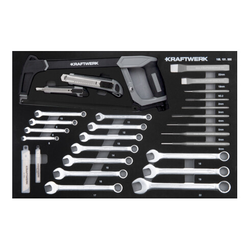 Kraftwerk Anneaux de serrage/ Outils de frappe/ Outils de coupe 46 pièces