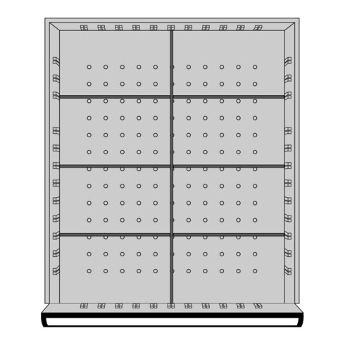 Kraftwerk Assortimento divisorio 100x459x539mm, 8 scomparti