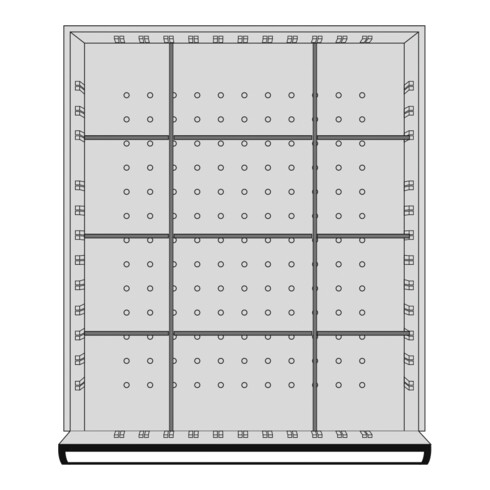 Kraftwerk Assortimento divisorio 50x459x539mm, 12 scomparti