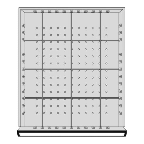 Kraftwerk Assortimento divisorio 50x459x539mm, 16 scomparti