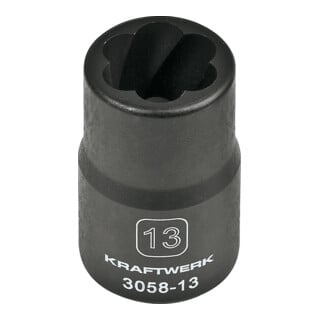 Kraftwerk Ausdreh-Stecknuss 1/2" 13 mm