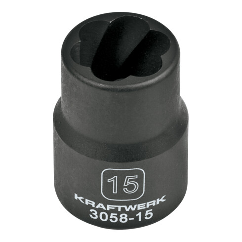 Kraftwerk Ausdreh-Stecknuss 1/2" 15 mm