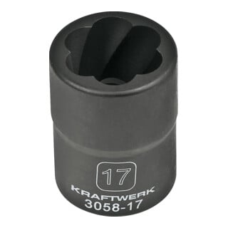 Kraftwerk Ausdreh-Stecknuss 1/2" 17 mm