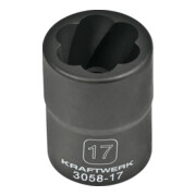 Kraftwerk Ausdreh-Stecknuss 1/2" 17 mm