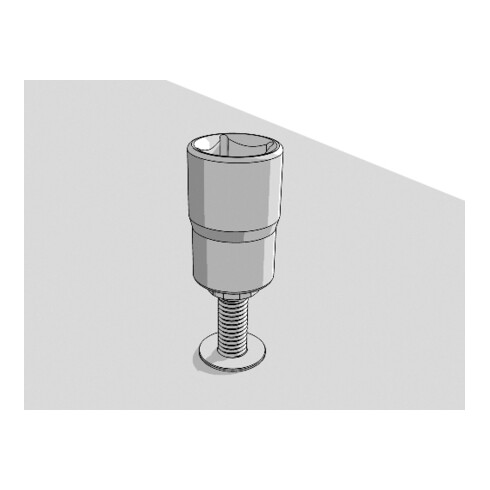 Kraftwerk Ausdreh-Stecknuss 1/2" 17 mm