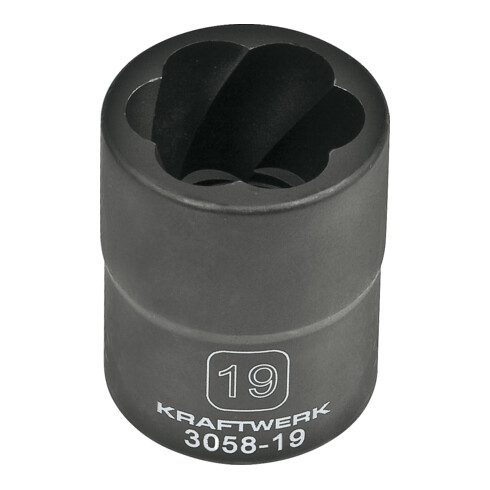 Kraftwerk Ausdreh-Stecknuss 1/2" 19 mm