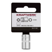 Kraftwerk BASIC LINE 1/4" Steckschlüsseleinsatz 4 mm mit Hänger