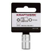 Kraftwerk BASIC LINE 1/4" Steckschlüsseleinsatz 5.5 mm mit Hänger