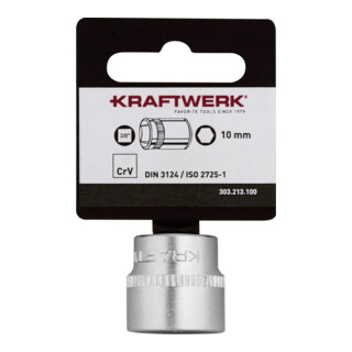 Kraftwerk BASIC LINE 3/8" douille à cliquet 10 mm avec crochet