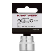 Kraftwerk BASIC LINE 3/8" Steckschlüsseleinsatz 15 mm mit Hänger