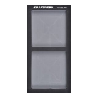 Kraftwerk BASIC LINE EVA leere Einlage 20x40 cm, 2 Fächer