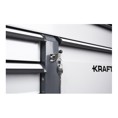 Kraftwerk BASIC LINE Rollwerkbank mit 5 Schubladen, Tür und 1 großen Schublade