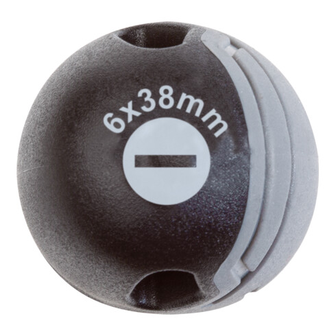 Kraftwerk BASIC LINE Tournevis à fente court 6.0 x 38 mm