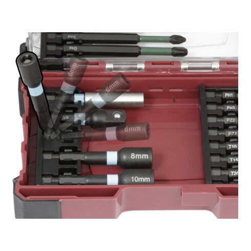Kraftwerk Bit Box Profi Impact Control 1/4" Satz, 29-tlg.