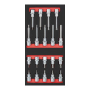 Kraftwerk Bit-Steckschlüsselsatz 1/2" 19-tlg. 20x40 Einlage