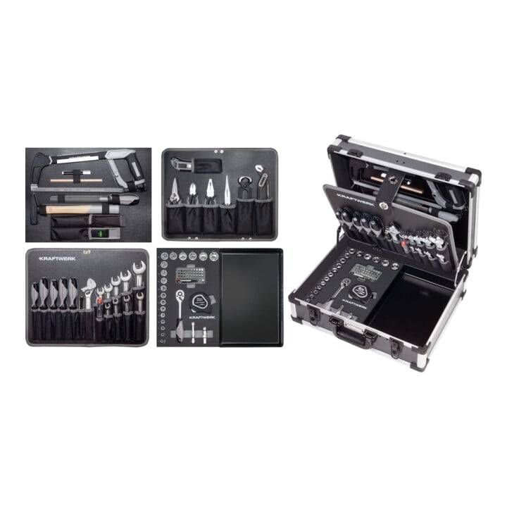 Kraftwerk Boîte à outils B147, 3/8", 97 pièces sans outil électrique