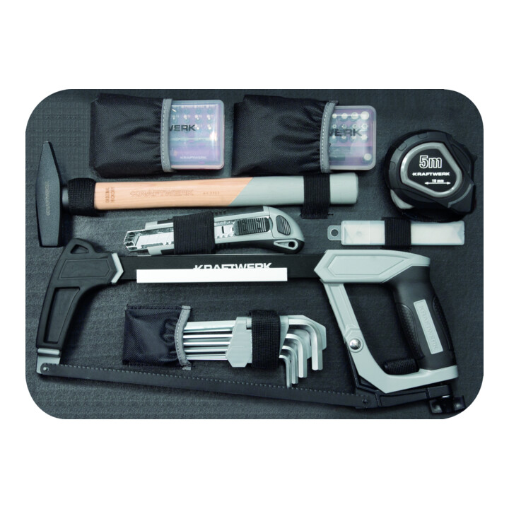 Kraftwerk Boîte à outils B160, 3/8", 162 pièces sans outil électrique avec Bosch