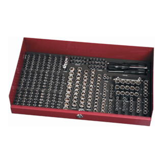 Kraftwerk Boîte à outils de douilles individuelles 1/4", 294 pièces