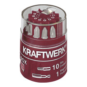 Kraftwerk Boîte de bits universels 1/4", 11 pièces