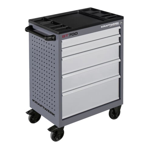 Kraftwerk BT700 Chariot d'atelier, 5 tiroirs, BASIC, 173 pcs.