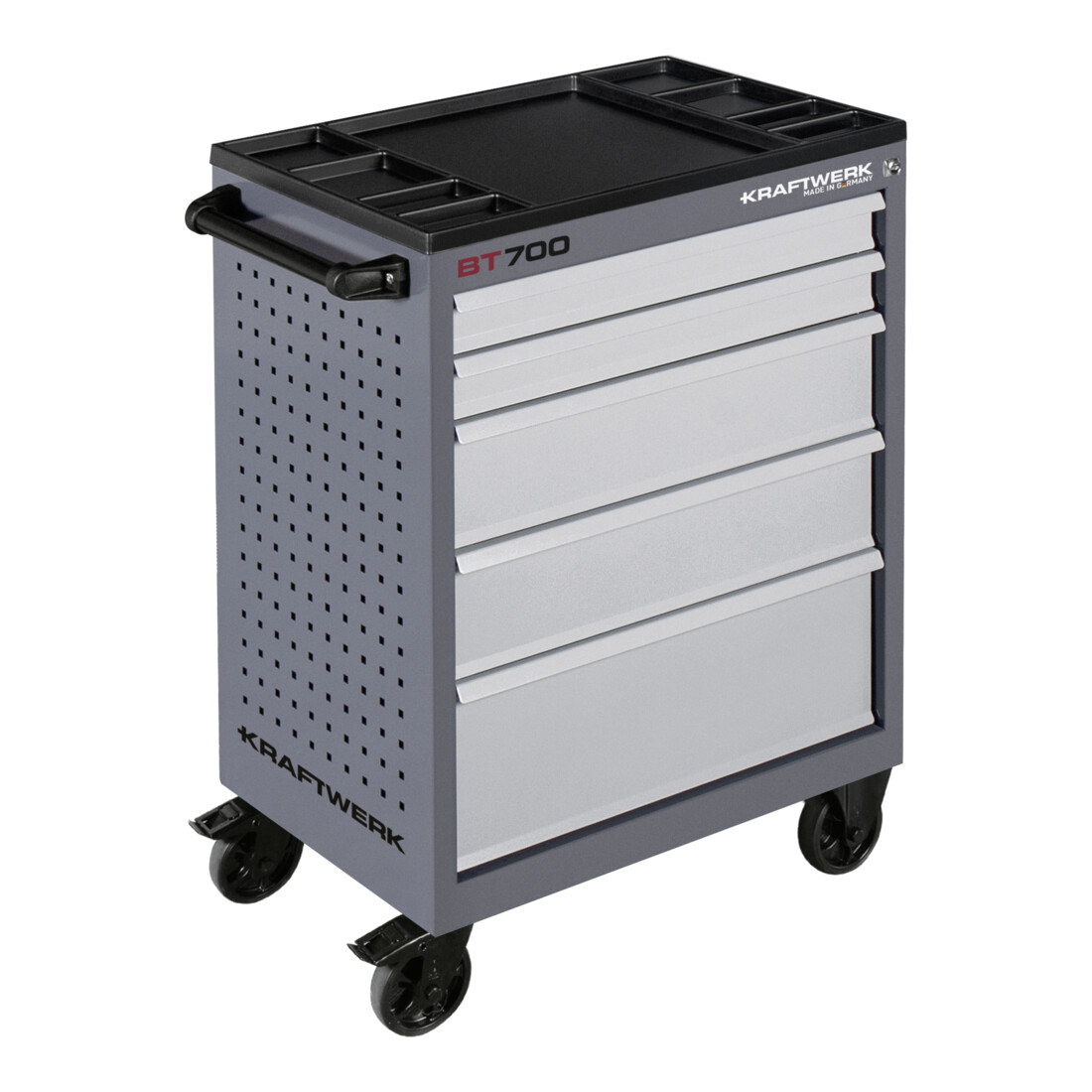 Kraftwerk BT700 Chariot d'atelier, 5 tiroirs, BASIC, 173 pcs.