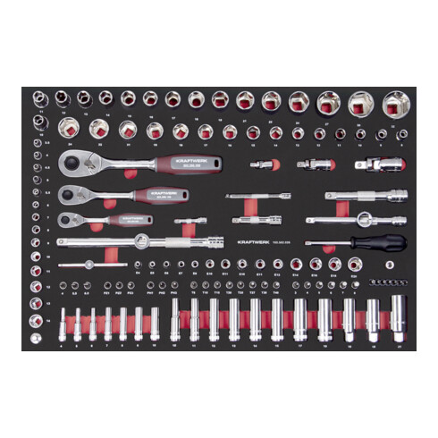 Kraftwerk BT700 Chariot d'atelier, 7 tiroirs, PRO, 278 pièces