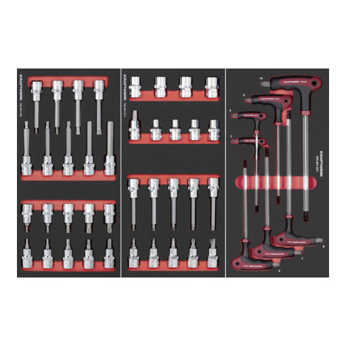 Kraftwerk BT700 Chariot d'atelier, 7 tiroirs, PRO, 278 pièces
