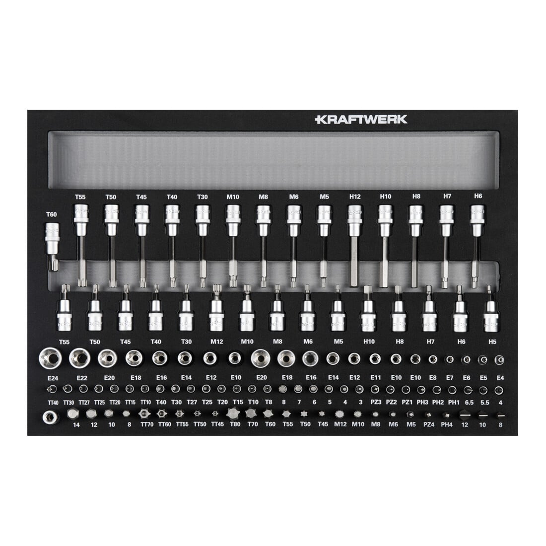 Kraftwerk BT700 Chariot d'atelier, 8 tiroirs, BASIC, 351 pcs.