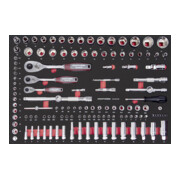 Kraftwerk BT700 Chariot d'atelier, 8 tiroirs, PRO, 296 pièces-4