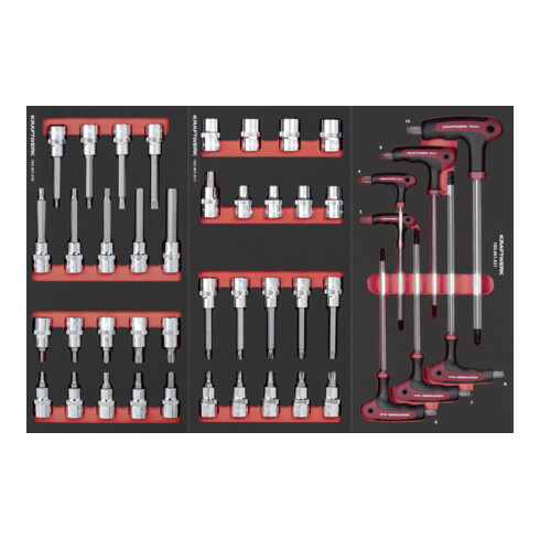 Kraftwerk BT700 Chariot d'atelier, 8 tiroirs, PRO, 296 pièces