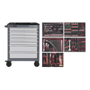 Kraftwerk BT700 Werkstattwagen, 7 Schubladen, PRO, 278-tlg.