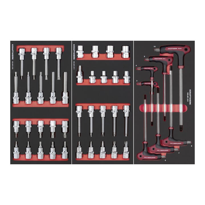 Kraftwerk BT700 Werkstattwagen, 7 Schubladen, PRO, 278-tlg.