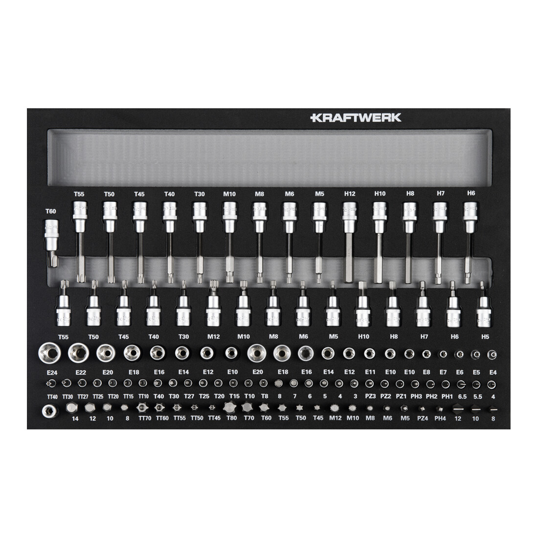 Kraftwerk BT700 Werkstattwagen, 8 Schubladen, BASIC, 351-tlg.