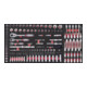 Kraftwerk BT900 Chariot d'atelier, 7 tiroirs, BASIC, ant, 272 pcs.-5