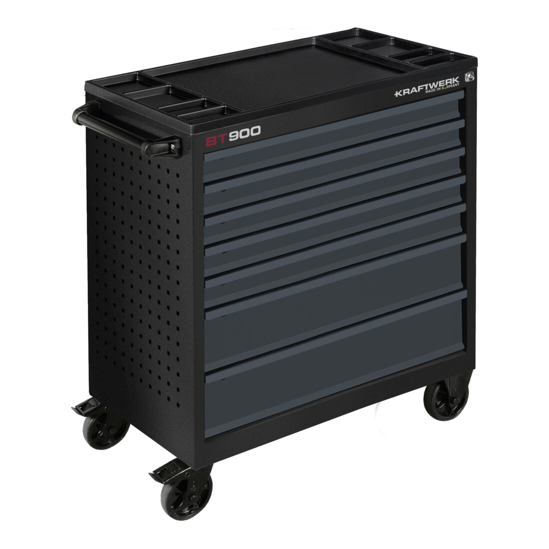 Kraftwerk BT900 Chariot d'atelier, 7 tiroirs, BASIC, ant, 272 pcs.