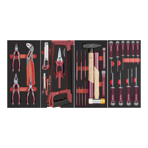 Kraftwerk BT900 Chariot d'atelier, 7 tiroirs, PRO, 278 pcs.