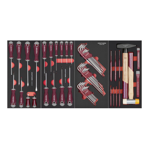 Kraftwerk BT900 Werkstattwagen, 7 Schubladen, BASIC, ant, 272-tlg.