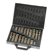 Kraftwerk Cassetta punte elicoidali HSS-Co 1-10mm, 170pz.