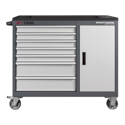 Kraftwerk Chariot d'atelier BT1100 60/40 7 tiroirs + 1 armoire