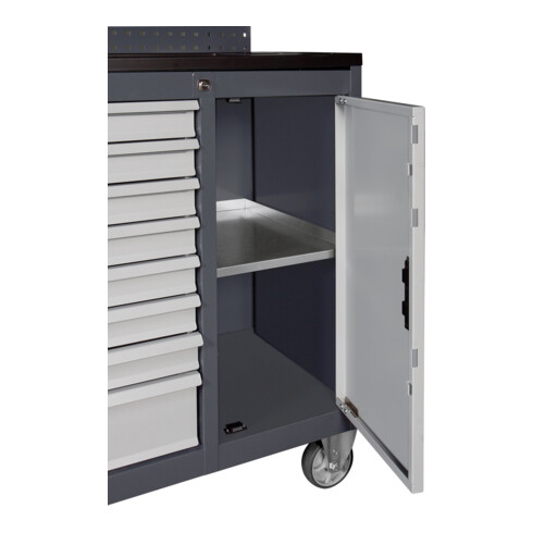 Kraftwerk Chariot d'atelier BT1100 60/40 7 tiroirs + 1 armoire